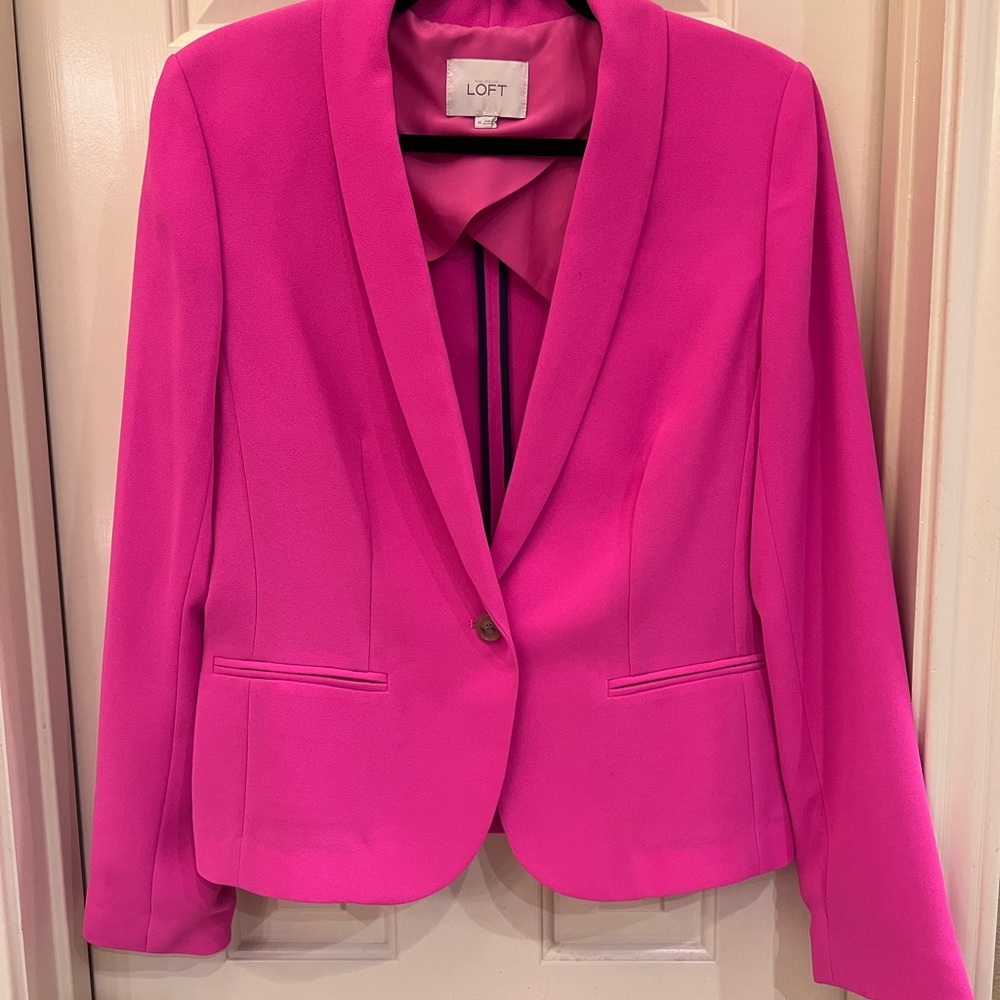LOFT Women's Pink Blazer